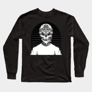 Optical Skeleton Long Sleeve T-Shirt